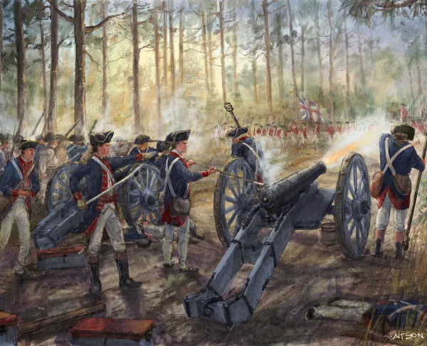 The Singleton & Virginia Artillery at the Battle of Camden